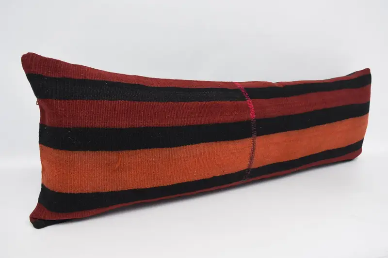 Interior Designer Pillow, 16x48 Red Pillow Cover, Kilim Pillow, Throw Kilim Pillow, Accent Throw Pillow Cover, Pillow Cover, Pet Pillow Cover - 3