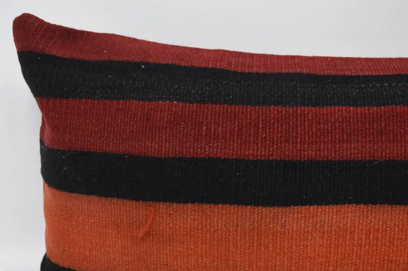 Interior Designer Pillow, 16x48 Red Pillow Cover, Kilim Pillow, Throw Kilim Pillow, Accent Throw Pillow Cover, Pillow Cover, Pet Pillow Cover - 2