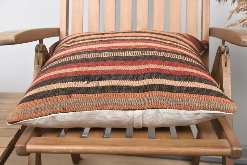Pillow, Crochet Pattern Pillow Cover, Bohemian Cushion Cushion Case, 20x20 Red Cushion, Antique Pillows, Pillow for Couch, Pillow for Sofa - 5