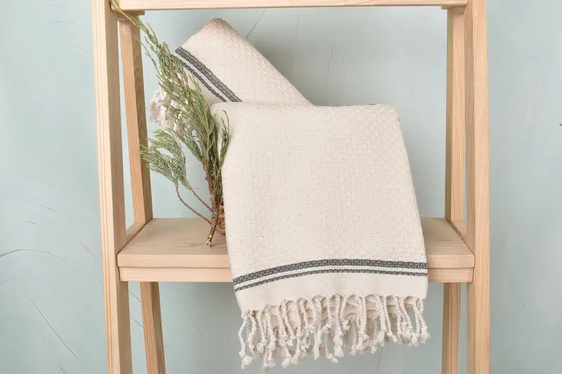 Valentines Day Gift For Him, Turkish hand towel, Bachelor Gifts, Bachelor Towel, 68x36 Cotton Striped Towel, Handmade Turkish Towel, Absorbent towel - 4