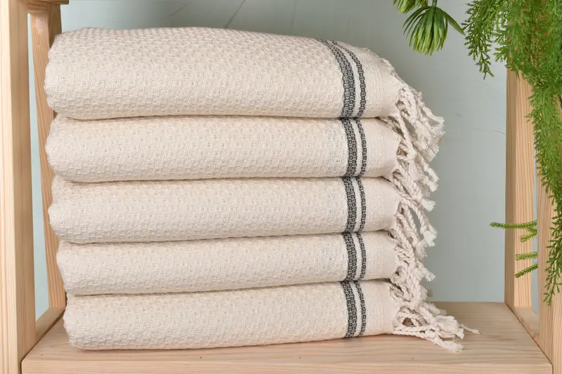 Valentines Day Gift For Him, Turkish hand towel, Bachelor Gifts, Bachelor Towel, 68x36 Cotton Striped Towel, Handmade Turkish Towel, Absorbent towel - 2