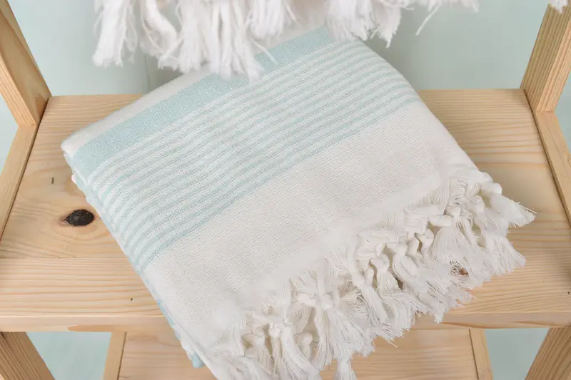 Embroidery Towel, Bachelorette Party Gift, Beach towel, Christmas Favors, Wedding Towel, 68x40 Cotton Striped Terry Towel, Turkish hand towel - 5