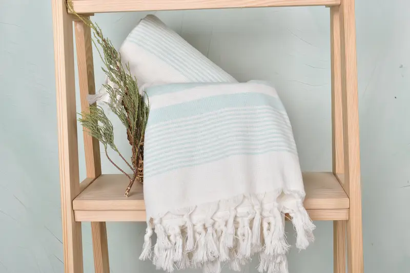 Embroidery Towel, Bachelorette Party Gift, Beach towel, Christmas Favors, Wedding Towel, 68x40 Cotton Striped Terry Towel, Turkish hand towel - 4