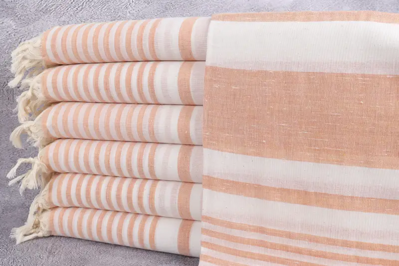 Gift For Him, Organic Turkish towel, Valentines Day Gift Idea, Summer Gift, Luxury Turkish beach towel for summer vacation, Monogram Towels - 1