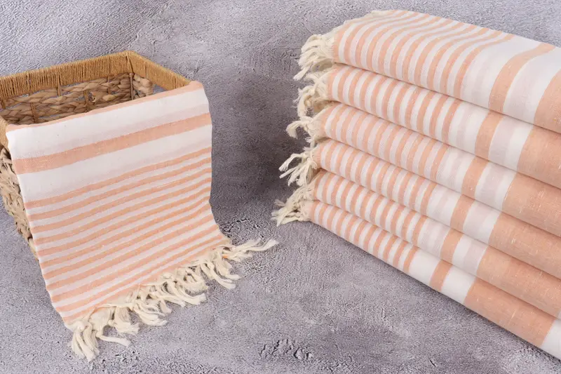 Gift For Him, Organic Turkish towel, Valentines Day Gift Idea, Summer Gift, Luxury Turkish beach towel for summer vacation, Monogram Towels - 3