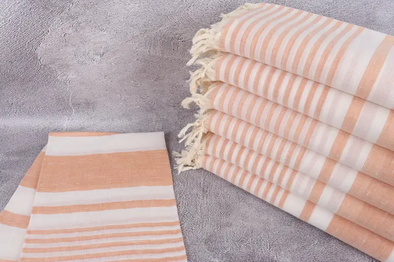 Gift For Him, Organic Turkish towel, Valentines Day Gift Idea, Summer Gift, Luxury Turkish beach towel for summer vacation, Monogram Towels - 2