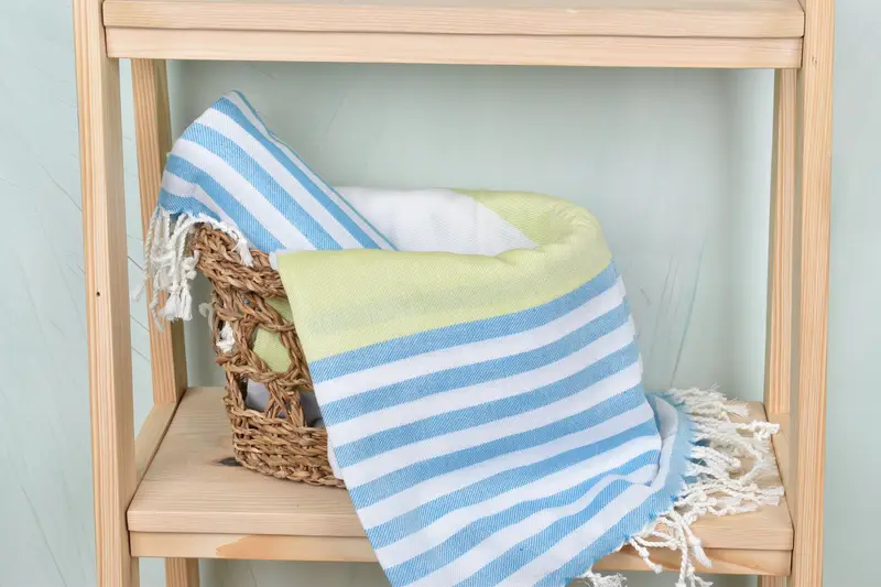70x40 Cotton Striped Towel, Organic Beach Towel, Bridal Shower Favors, Eco-Friendly Turkish Towel, Quick-Dry Beach Towel, Bridal Gifts, Luxury towel - 4
