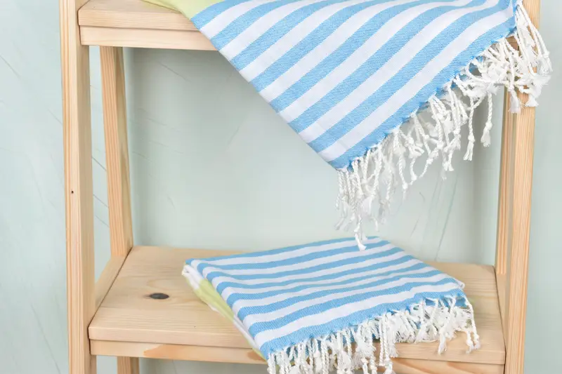 70x40 Cotton Striped Towel, Organic Beach Towel, Bridal Shower Favors, Eco-Friendly Turkish Towel, Quick-Dry Beach Towel, Bridal Gifts, Luxury towel - 5