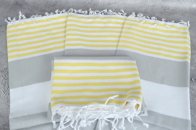 Summer Gift Ideas, Large Turkish Towel, 70x40 Cotton Striped Towel, Bachelorette Gifts, Memorial Gift, Best Friend Wedding Gift, Summer Gift - 4