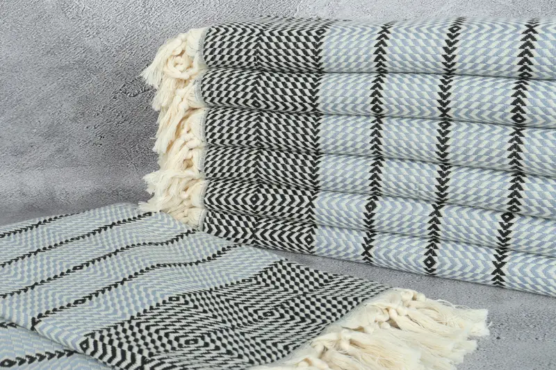 80x40 Cotton Diamond Towel, Valentines Day Gift Idea, Turkish bath towel for spa, Beach Towel Bulk, Bridesmaid Gift Towel, Bridal Shower Favors - 2