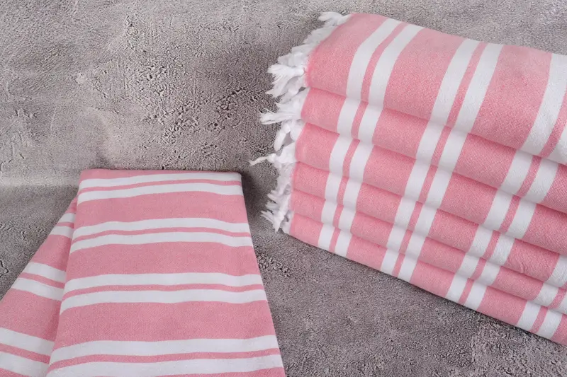 Best Beach Towel, 68x36 Cotton Striped Terry Towel, Gym Towel, Bridesmaid Gifts, Eco-friendly Turkish peshtemal towel, Gift For Bride, Gift For Her - 2
