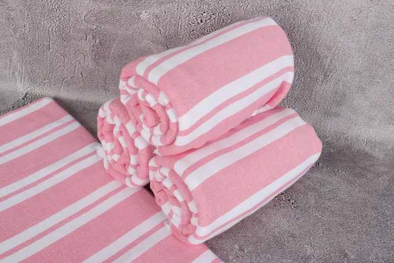 Best Beach Towel, 68x36 Cotton Striped Terry Towel, Gym Towel, Bridesmaid Gifts, Eco-friendly Turkish peshtemal towel, Gift For Bride, Gift For Her - 7
