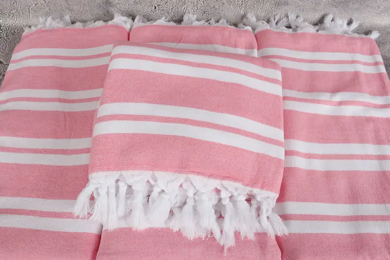 Best Beach Towel, 68x36 Cotton Striped Terry Towel, Gym Towel, Bridesmaid Gifts, Eco-friendly Turkish peshtemal towel, Gift For Bride, Gift For Her - 4