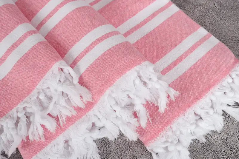 Best Beach Towel, 68x36 Cotton Striped Terry Towel, Gym Towel, Bridesmaid Gifts, Eco-friendly Turkish peshtemal towel, Gift For Bride, Gift For Her - 5