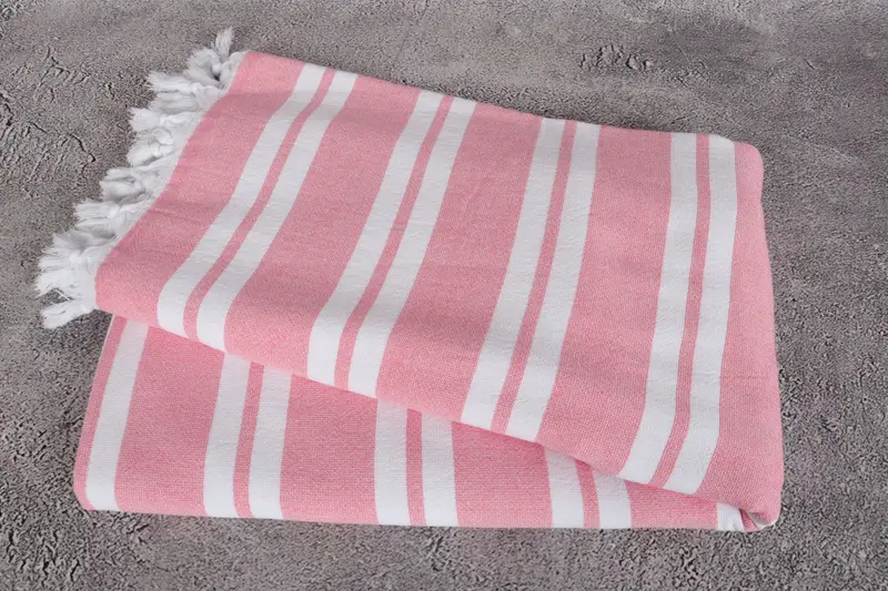 Best Beach Towel, 68x36 Cotton Striped Terry Towel, Gym Towel, Bridesmaid Gifts, Eco-friendly Turkish peshtemal towel, Gift For Bride, Gift For Her - 6