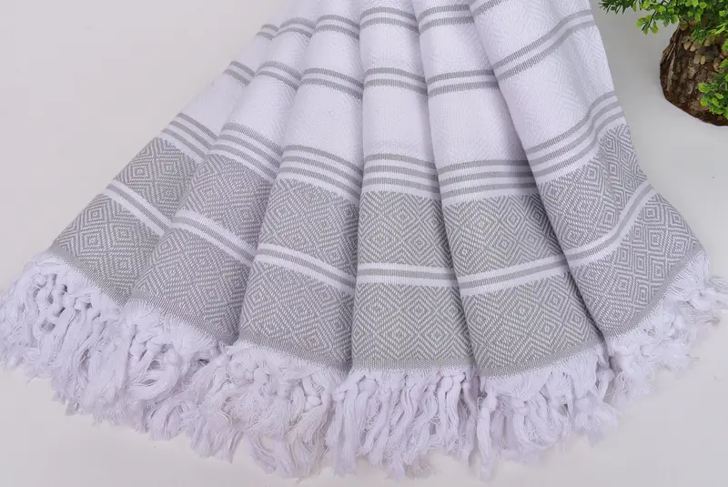 70x40 Cotton Diamond Towel, Gift For Him, Luxury towel, Summer Gift, Organic Beach Towel, Personalised Gift, Summer Gift Ideas, Custom Beach Towels - 4