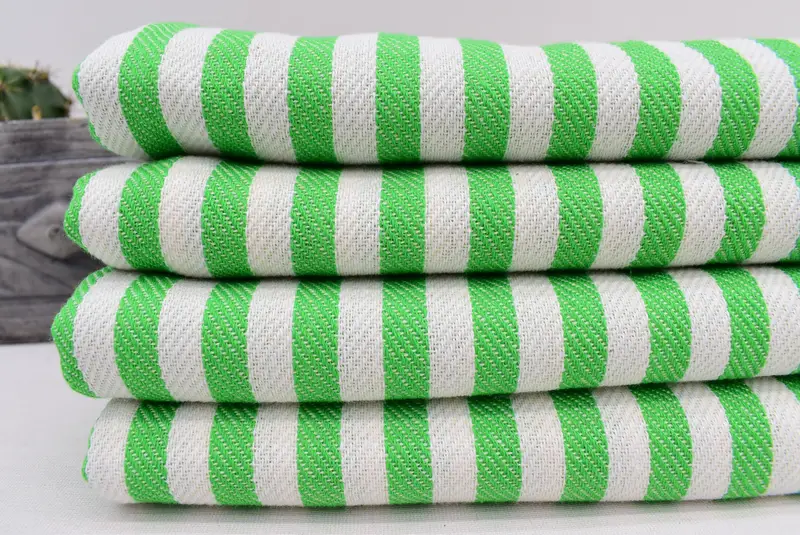 Spa Towel, Turkish Tea Towel, Personalized Kitchen Towel, Custom Gift, 40x18 Cotton Striped Towel, Beach Wedding Favor, Personalized Hand Towel - 2