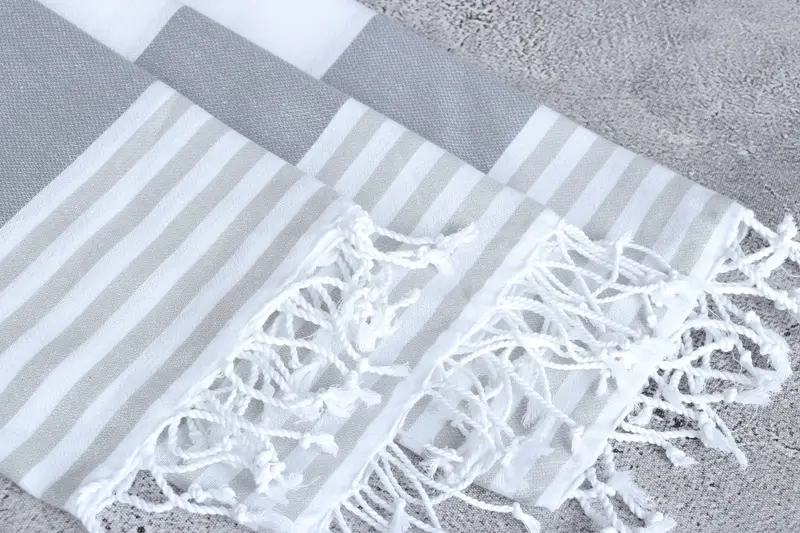 Gift Towel, Turkish Towel Hand Towel, Turkish Tea Towel, Monogram Hand Towel, 40x24 Cotton Striped Towel, Embroidery Towel, Housewarming Gift - 5