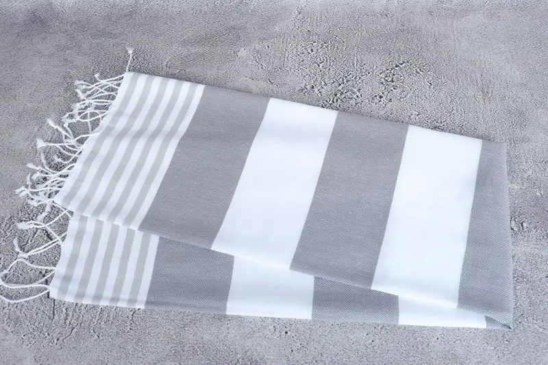 Gift Towel, Turkish Towel Hand Towel, Turkish Tea Towel, Monogram Hand Towel, 40x24 Cotton Striped Towel, Embroidery Towel, Housewarming Gift - 6