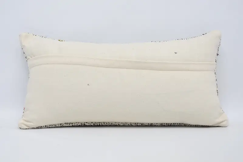 Ikat Pillow, Colorful Cushion Cover, Turkish Pillow, Gift Pillow, Pillow Sham, 12x24 White Cushion Case, Antique Pillows - 6