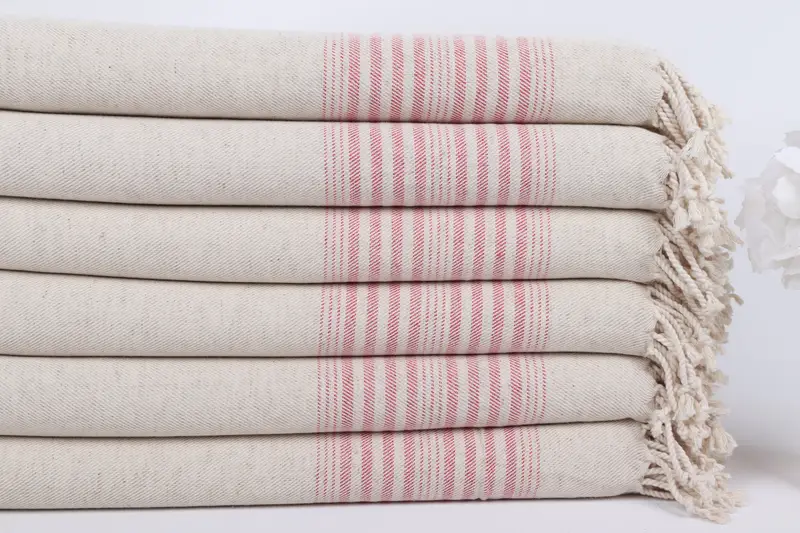 Summer Gift, 68x40 Linen Striped Towel, Personalized Wedding Gift, Bachelorette Party Gifts, Girls Weekend Getaways Gifts, Bachelor Party Gifts - 3