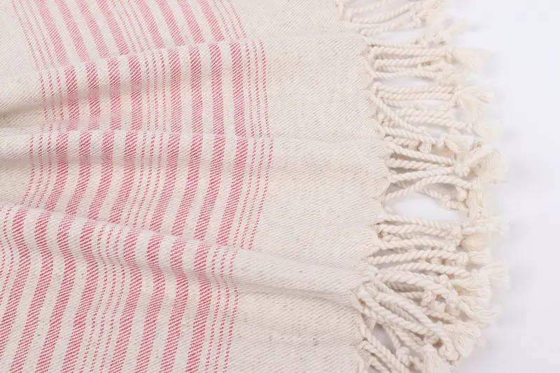 Summer Gift, 68x40 Linen Striped Towel, Personalized Wedding Gift, Bachelorette Party Gifts, Girls Weekend Getaways Gifts, Bachelor Party Gifts - 8