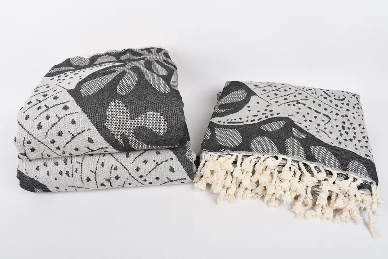 100x92 Cotton Whale Design Towel, Gift For Wedding Day, Decorative Blanket, Wedding For Favor, Throw Blanket, Boho Throw Blankets, Aesthetic Blanket - 7