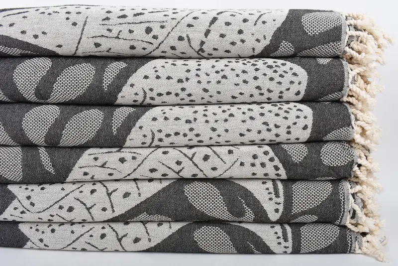 100x92 Cotton Whale Design Towel, Gift For Wedding Day, Decorative Blanket, Wedding For Favor, Throw Blanket, Boho Throw Blankets, Aesthetic Blanket - 3