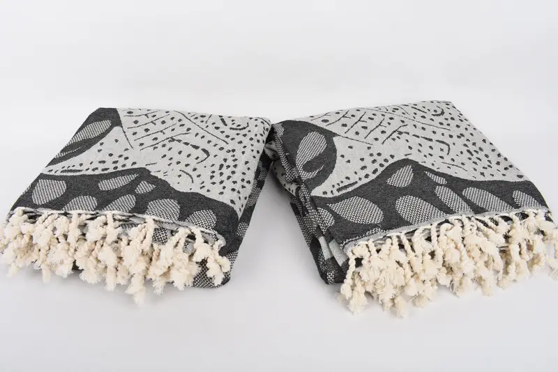 100x92 Cotton Whale Design Towel, Gift For Wedding Day, Decorative Blanket, Wedding For Favor, Throw Blanket, Boho Throw Blankets, Aesthetic Blanket - 6