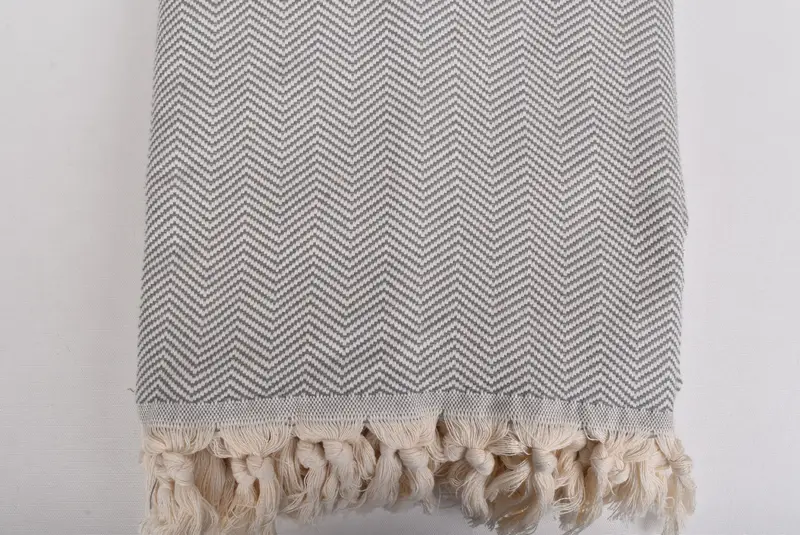 Cotton Bedspread, Halloween Blanket, Custom Wedding Gifts, 80x64 Cotton Chevron Towel, Monogram Blanket, Bedspread, Large Beach Towel Personalized - 5
