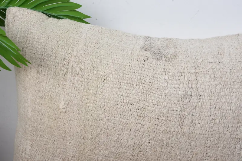 Kilim Pillow Cover, Outdoor Patio Cushion Case, Vintage Kilim Pillow, 12x20 Beige Pillow Sham, Pillow Cover, Home Decor Pillow - 2