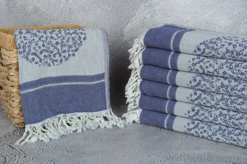 60x38 Cotton Striped Towel, Turkish towel bulk order for wedding gifts, Xmas Gifts, Bachelorette Party Gift, Beach towel, Lightweight towel - 4