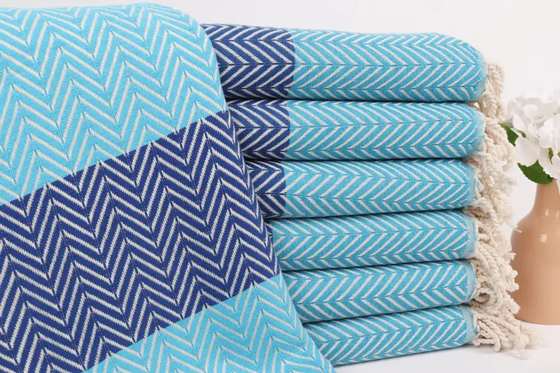 Cotton towel, Bridal Party Gifts, 70x40 Cotton Chevron Towel, Large Turkish Towel, Friends Beach Towel, Bachelor Party Favors, Organic towel - 1
