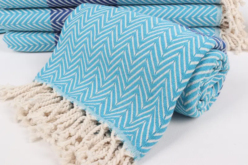 Cotton towel, Bridal Party Gifts, 70x40 Cotton Chevron Towel, Large Turkish Towel, Friends Beach Towel, Bachelor Party Favors, Organic towel - 4