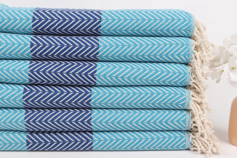Cotton towel, Bridal Party Gifts, 70x40 Cotton Chevron Towel, Large Turkish Towel, Friends Beach Towel, Bachelor Party Favors, Organic towel - 3