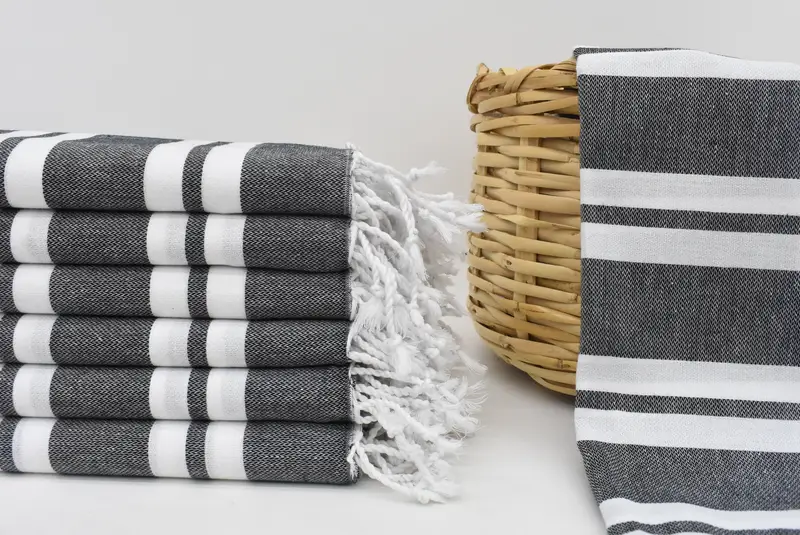 70x40 Cotton Striped Towel, Bride Gift, Personalized Wedding Gift, Organic Beach Towel, Turkish Bath Towel Set, Organic towel, Sand-free towel