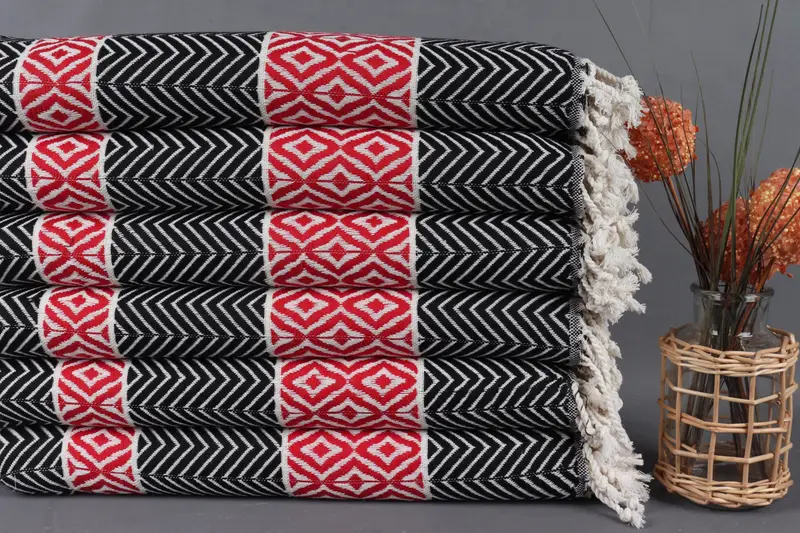 Summer Towel, Gift For Wedding Day, 70x40 Cotton Chevron Towel, Gift For Boyfriend, Turkish bath towel, Wedding Gift, Quick-dry peshtemal, Spa Towel - 2