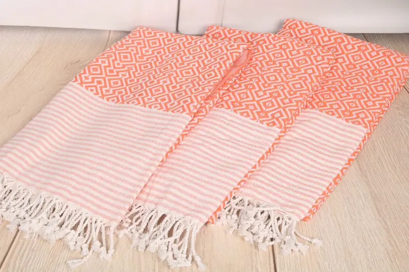 Quick-dry peshtemal, Gift For Coworker, Gym Towel, Beach Size Towel, Turkish towel, Kids Beach Towel, 76x38 Cotton Diamond Towel, Lightweight towel - 6