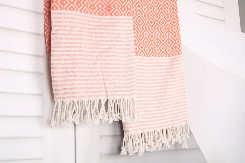 Quick-dry peshtemal, Gift For Coworker, Gym Towel, Beach Size Towel, Turkish towel, Kids Beach Towel, 76x38 Cotton Diamond Towel, Lightweight towel - 8