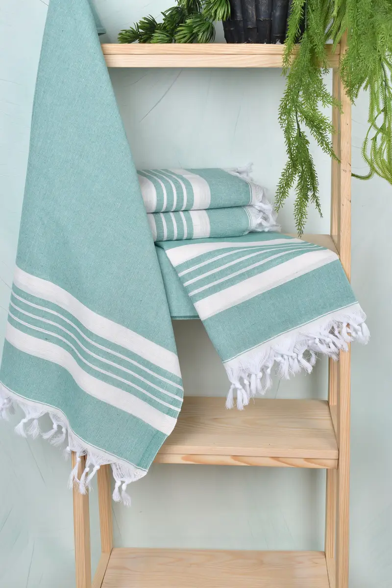 Custom Beach Towels, Turkish Towel USA, 70x40 Cotton Striped Towel, Best Friend Christmas Gift, Handwoven Turkish Towel, Soft towel, Gift For Him - 6