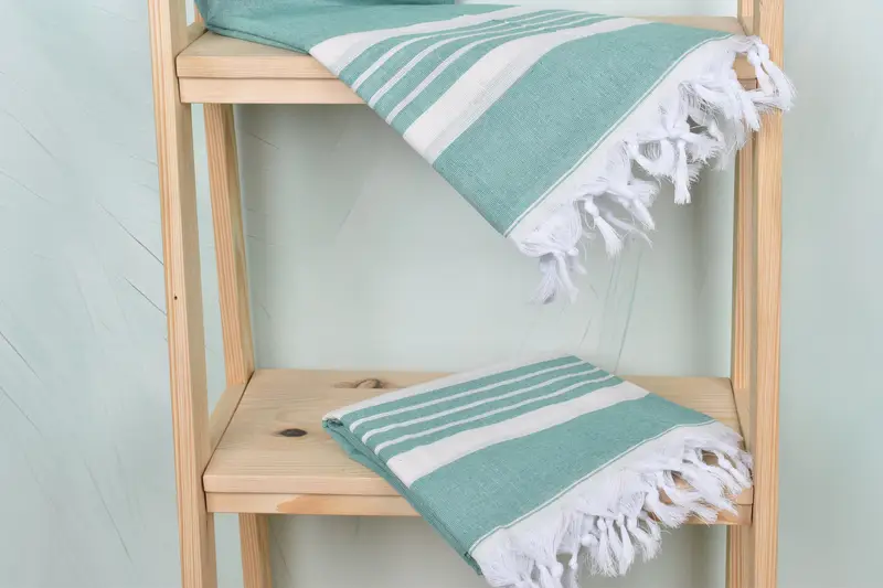Custom Beach Towels, Turkish Towel USA, 70x40 Cotton Striped Towel, Best Friend Christmas Gift, Handwoven Turkish Towel, Soft towel, Gift For Him - 5
