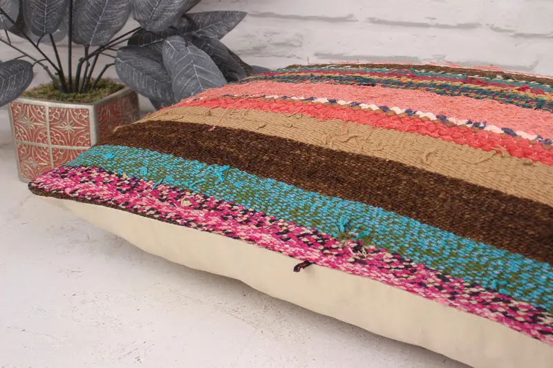 Kilim Cushion Sham, Pillow, 16x24 Pink Pillow Case, Ikat Cushion, Kilim Pillow Cover, Vintage Kilim Throw Pillow, Garden Cushion, Car Pillow Cover - 6