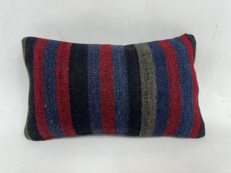 12x20 Red Pillow Sham, Turkish Kilim Pillow, Anatolian Cushion Cover, Kilim Pillow, Kilim Pillow Cover, Pillow Case, Comfy Throw Cushion Cover - 1