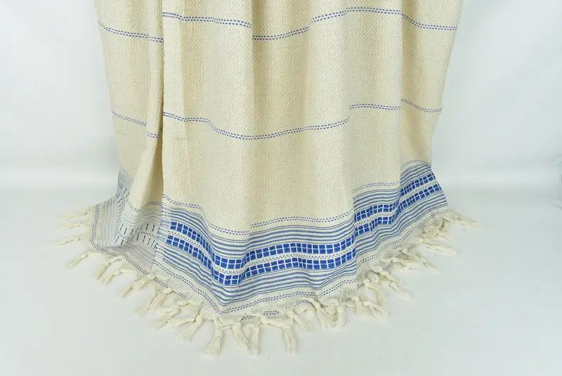 Boyfriend Christmas Gift, Spooky Bachelorette Party, Decorative Blanket, 96x94 Linen Striped Towel, Monogram Blanket, Bachelorette Party Favors - 8
