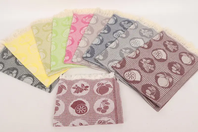 Small Bath Towels, Monogram Towels, Personalized Gifts, Gift Boxes Tea Towels, Monogram Kitchen Towel, 28x20 Cotton Fruits Patterned Towel - 2