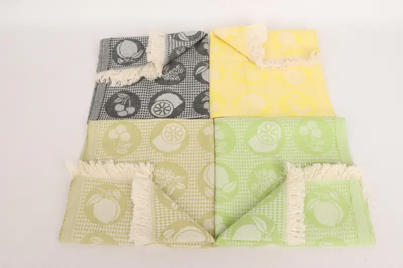 Small Bath Towels, Monogram Towels, Personalized Gifts, Gift Boxes Tea Towels, Monogram Kitchen Towel, 28x20 Cotton Fruits Patterned Towel - 3