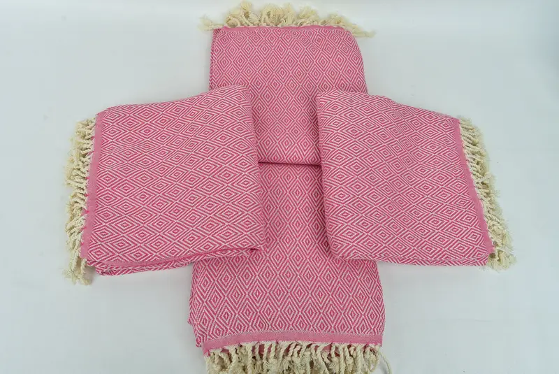 Ev Dekoru Havlusu, Büyük Boyutlu Plaj Havlusu, Kişiselleştirilmiş Hediyeler, Yaz Havlusu, Kumsuz Havlu, Türk Banyo Havlusu, 70x40 Pamuk Elmas Havlu - 6