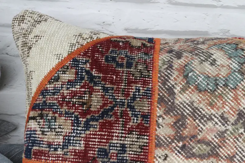 20x20 Red Pillow, Gift Pillow, Ethnical Kilim Rug Pillow, Ottoman Pillow Cover, Pastel Pillow Cover, Antique Pillows, Pillow - 2