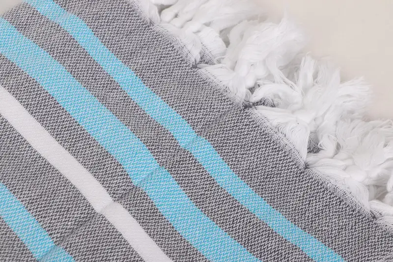 Monogram Blanket, 84x64 Cotton Striped Towel, Throw Blanket, Mother Of The Groom Gift, Turkish Blanket Throw, Custom Wedding Gifts, Organic Throw - 4