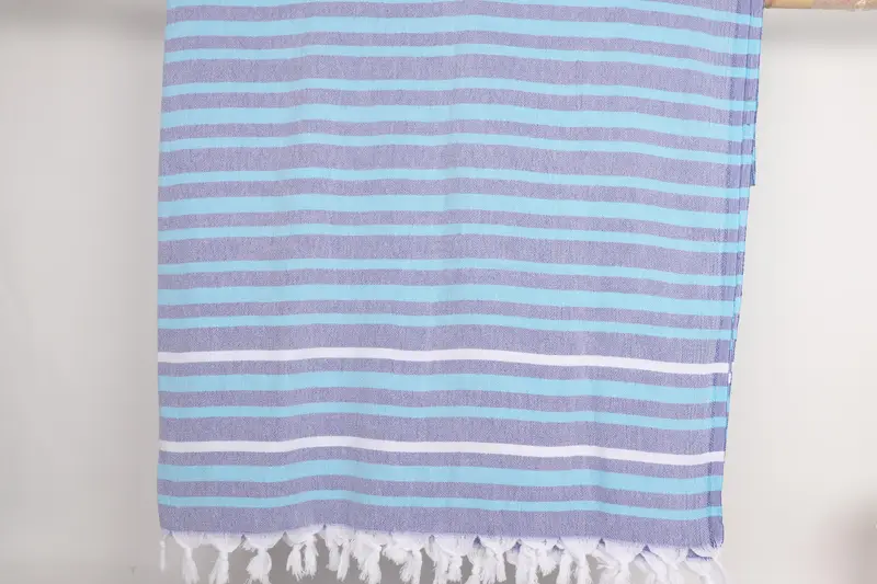 Monogram Blanket, 84x64 Cotton Striped Towel, Throw Blanket, Mother Of The Groom Gift, Turkish Blanket Throw, Custom Wedding Gifts, Organic Throw - 6
